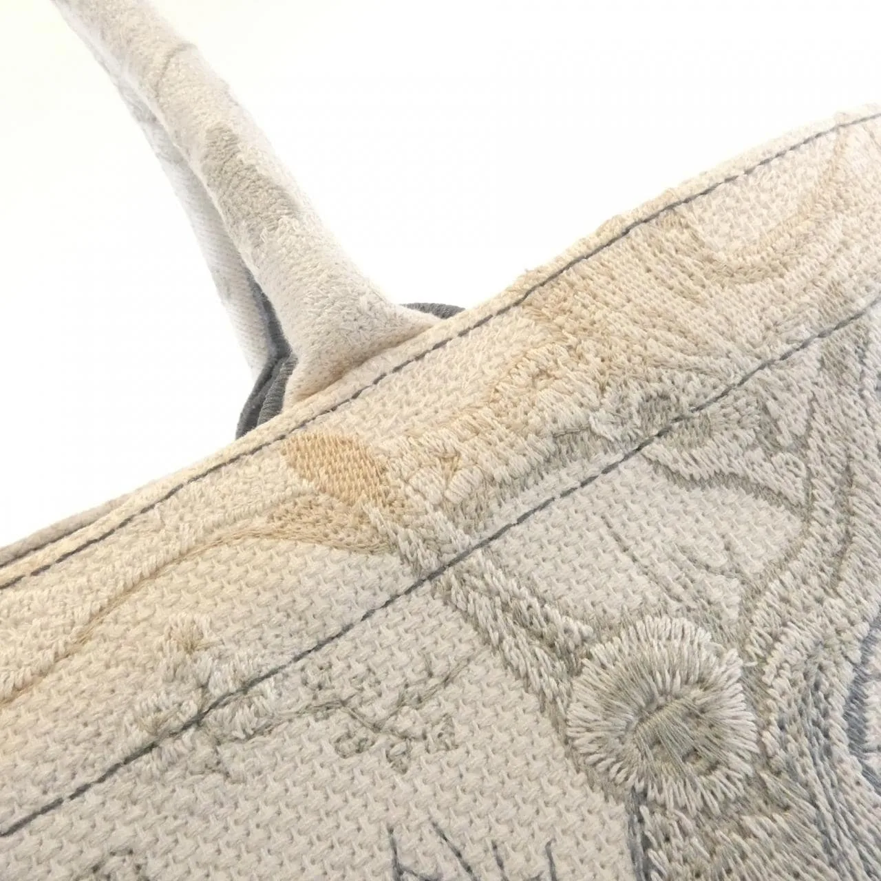 DIOR Book Tote M1286ZTQY Tote Canvas 藍色 帆布 中古品B - 縮圖 4