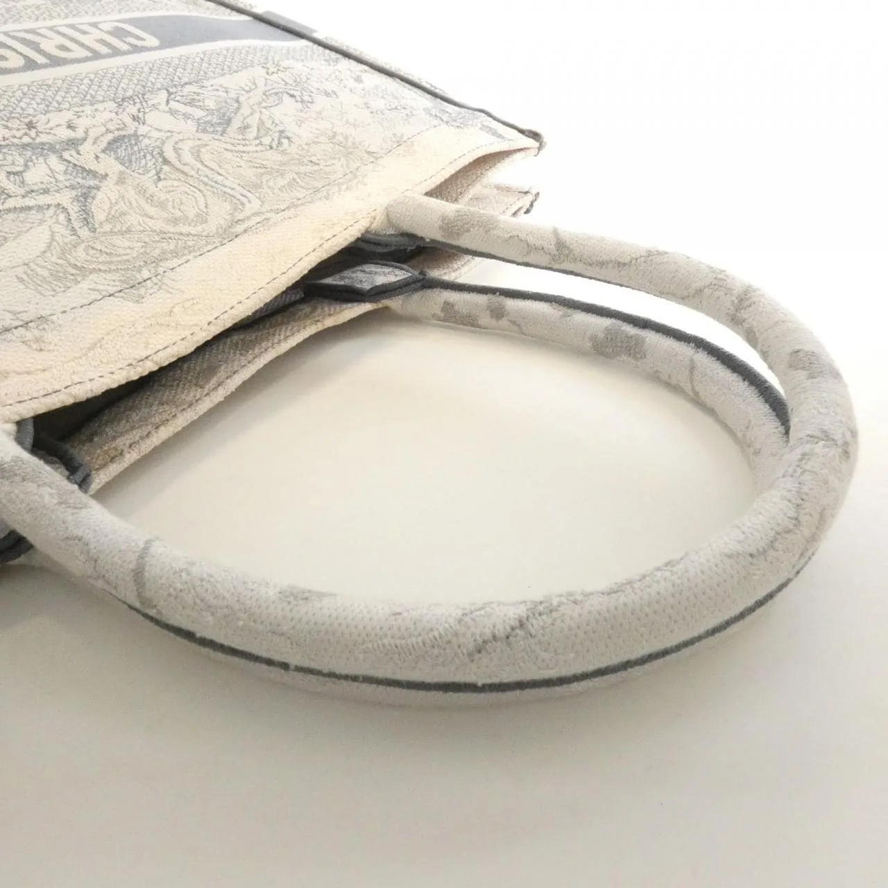 DIOR Book Tote M1286ZTQY Tote Canvas 藍色 帆布 中古品B - 縮圖 6