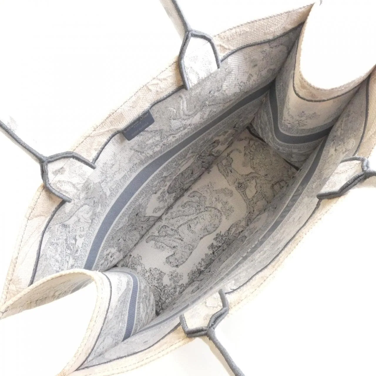 DIOR Book Tote M1286ZTQY Tote Canvas 藍色 帆布 中古品B - 縮圖 8