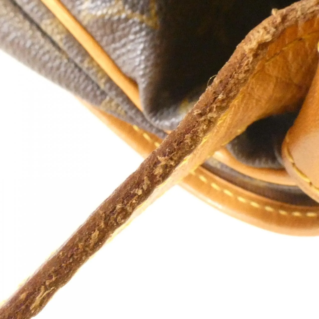 LOUIS VUITTON Saumur M42254 Shoulder Monogram 黑色 Monogram 中古品B - 縮圖 8