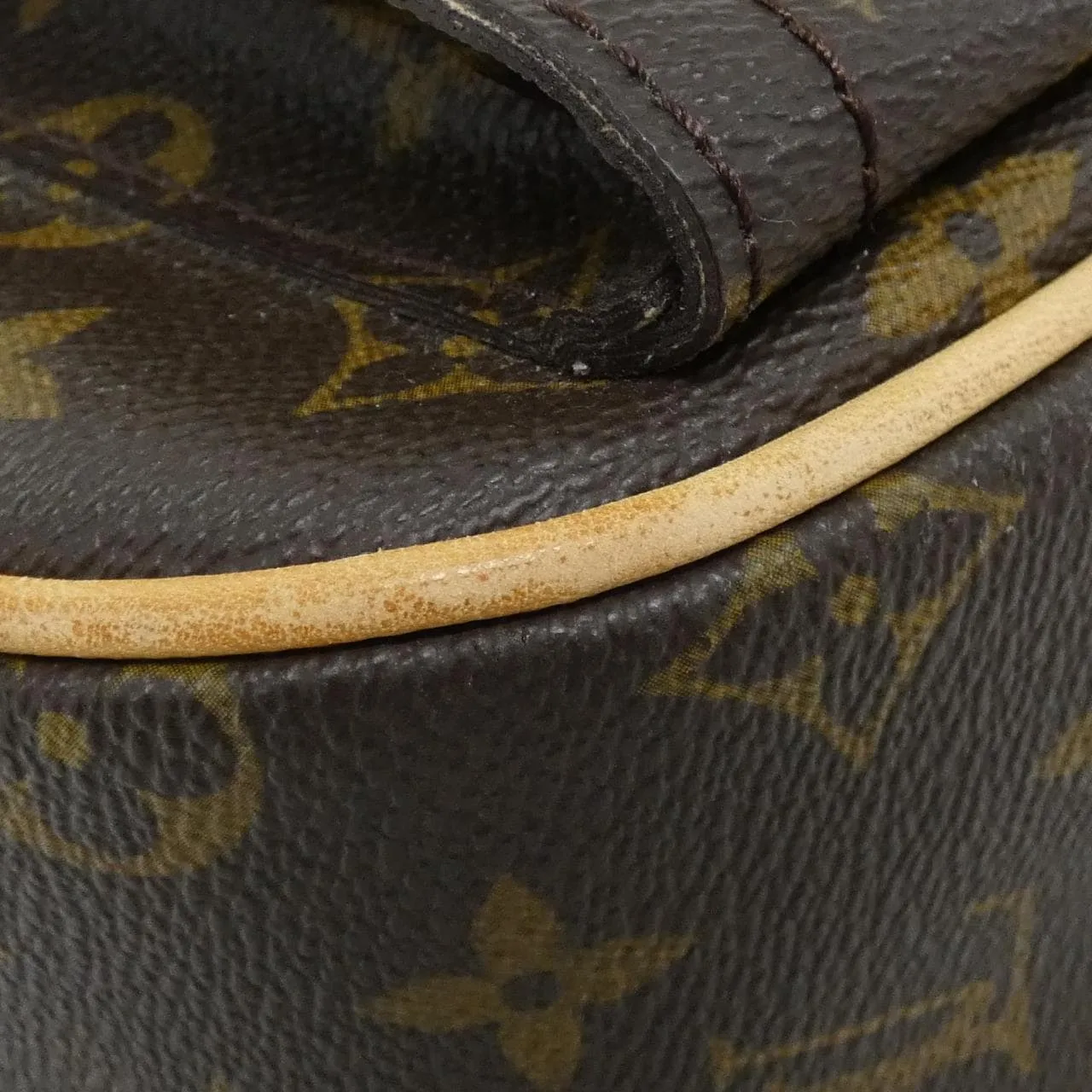 LOUIS VUITTON M40045 Shoulder Monogram 黑色 Monogram 中古品A - 縮圖 3
