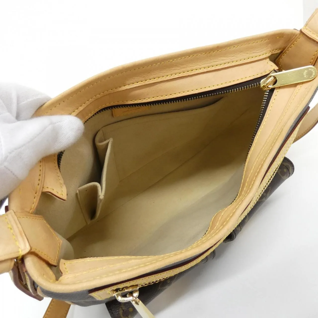 LOUIS VUITTON M40045 Shoulder Monogram 黑色 Monogram 中古品A - 縮圖 6