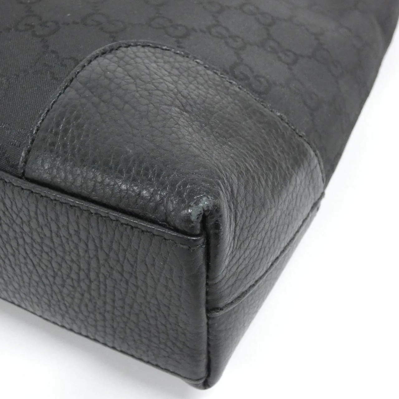 GUCCI 143745 肩背包 尼龍 黑色 尼龍 中古品A - 縮圖 2