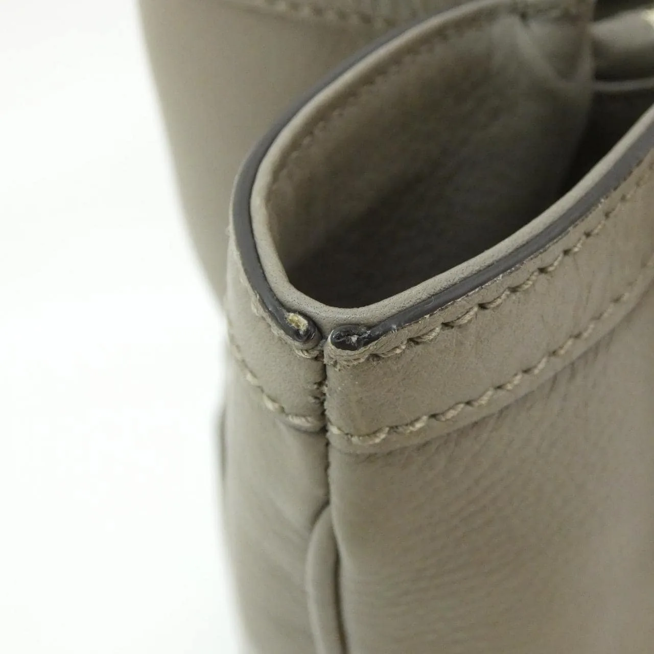 GUCCI 282317 A7M0G 手提包 皮革 黑色 皮革 中古品A - 縮圖 4