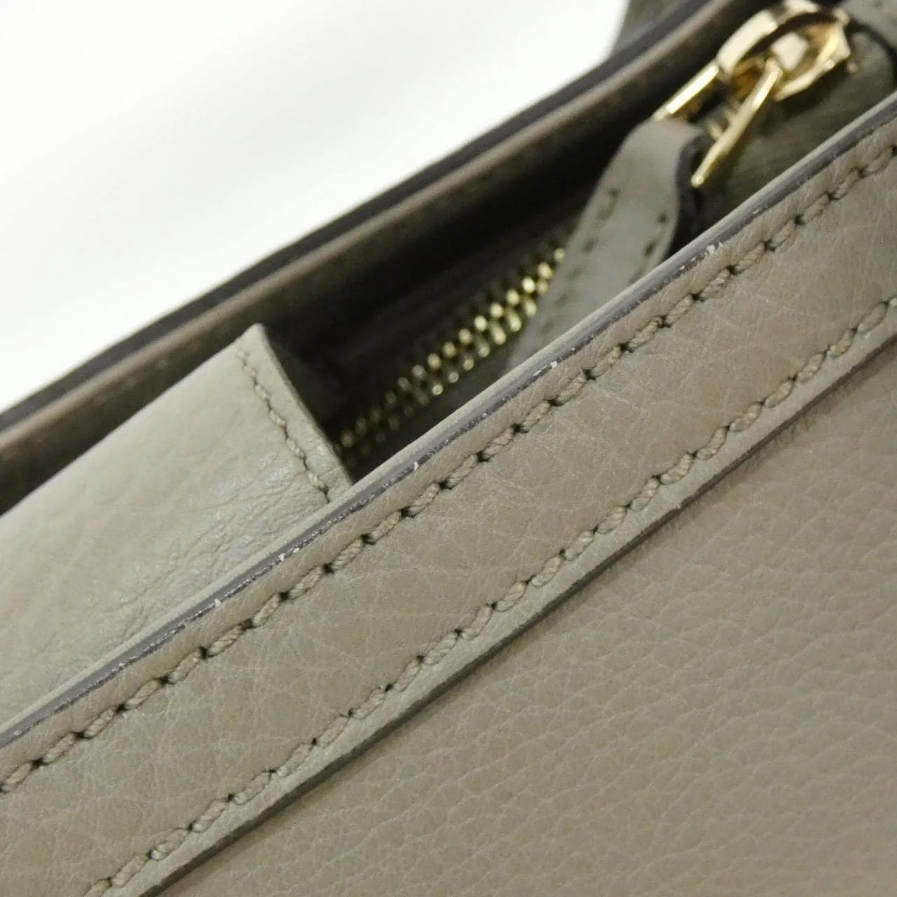 GUCCI 282317 A7M0G 手提包 皮革 黑色 皮革 中古品A - 縮圖 6