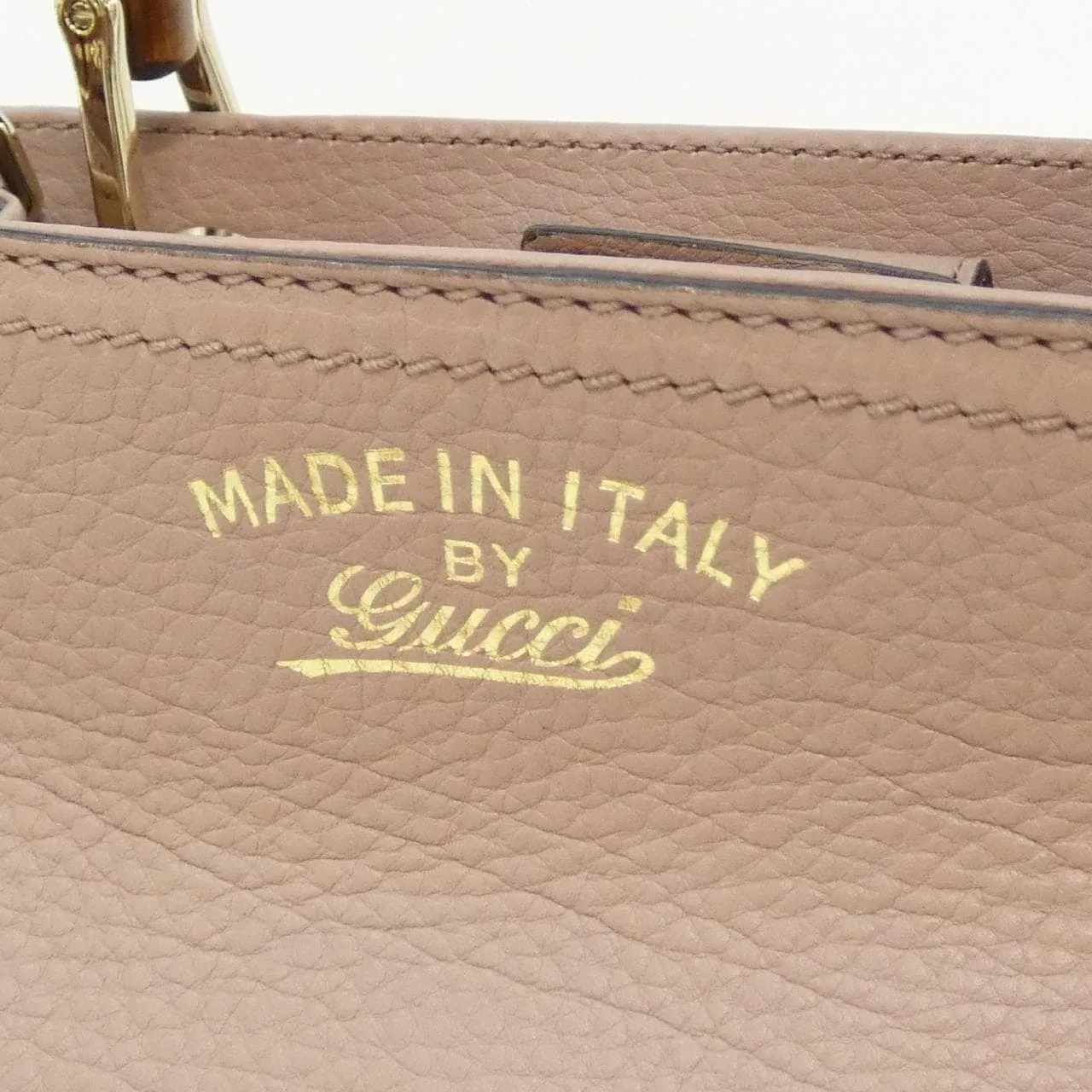 GUCCI 336032 A7M0G 手提包 皮革 黑色 皮革 中古品A - 縮圖 4