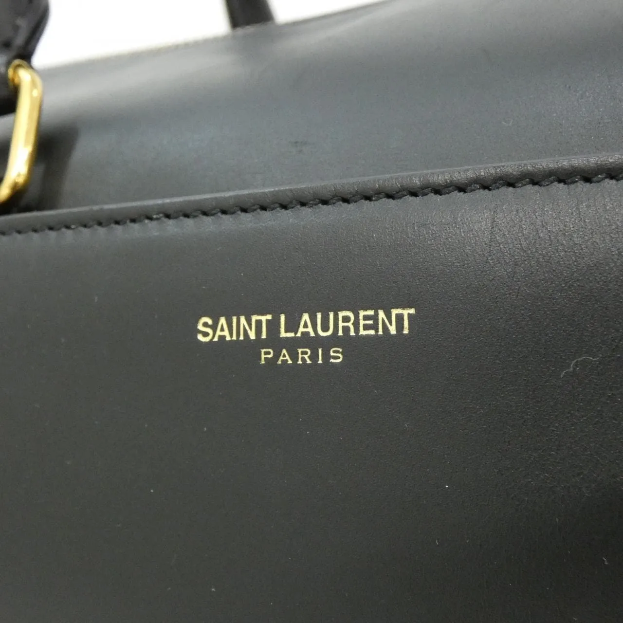 SAINT LAURENT 322049 C150J 波士頓包 黑色 中古品B - 縮圖 4