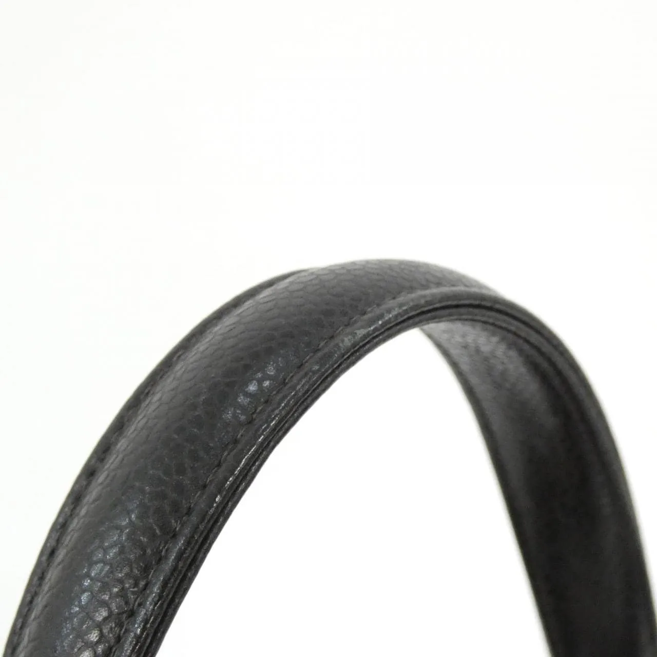 CHANEL Handbag Grained Calfskin 黑色 荔枝紋牛皮 中古品A - 縮圖 7