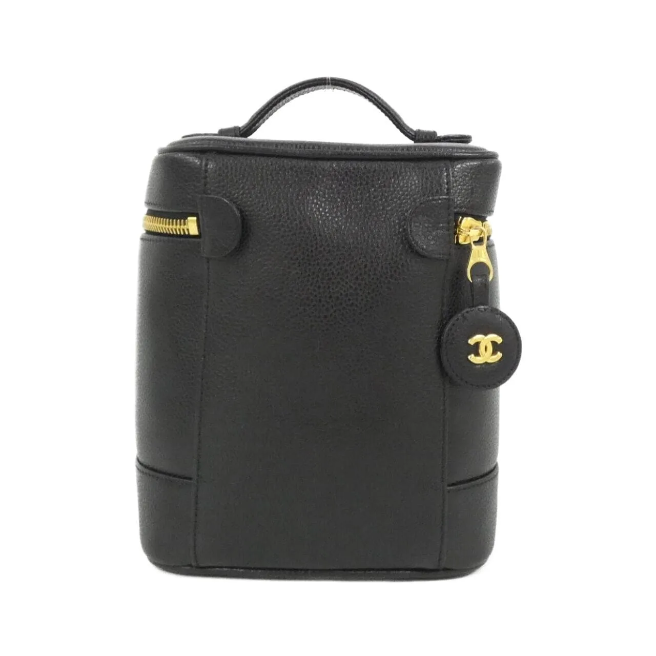 CHANEL 1998 Handbag Grained Calfskin 黑色 荔枝紋牛皮 中古品A - 縮圖 2