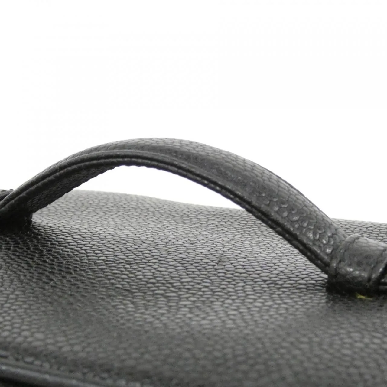 CHANEL 1998 Handbag Grained Calfskin 黑色 荔枝紋牛皮 中古品A - 縮圖 5