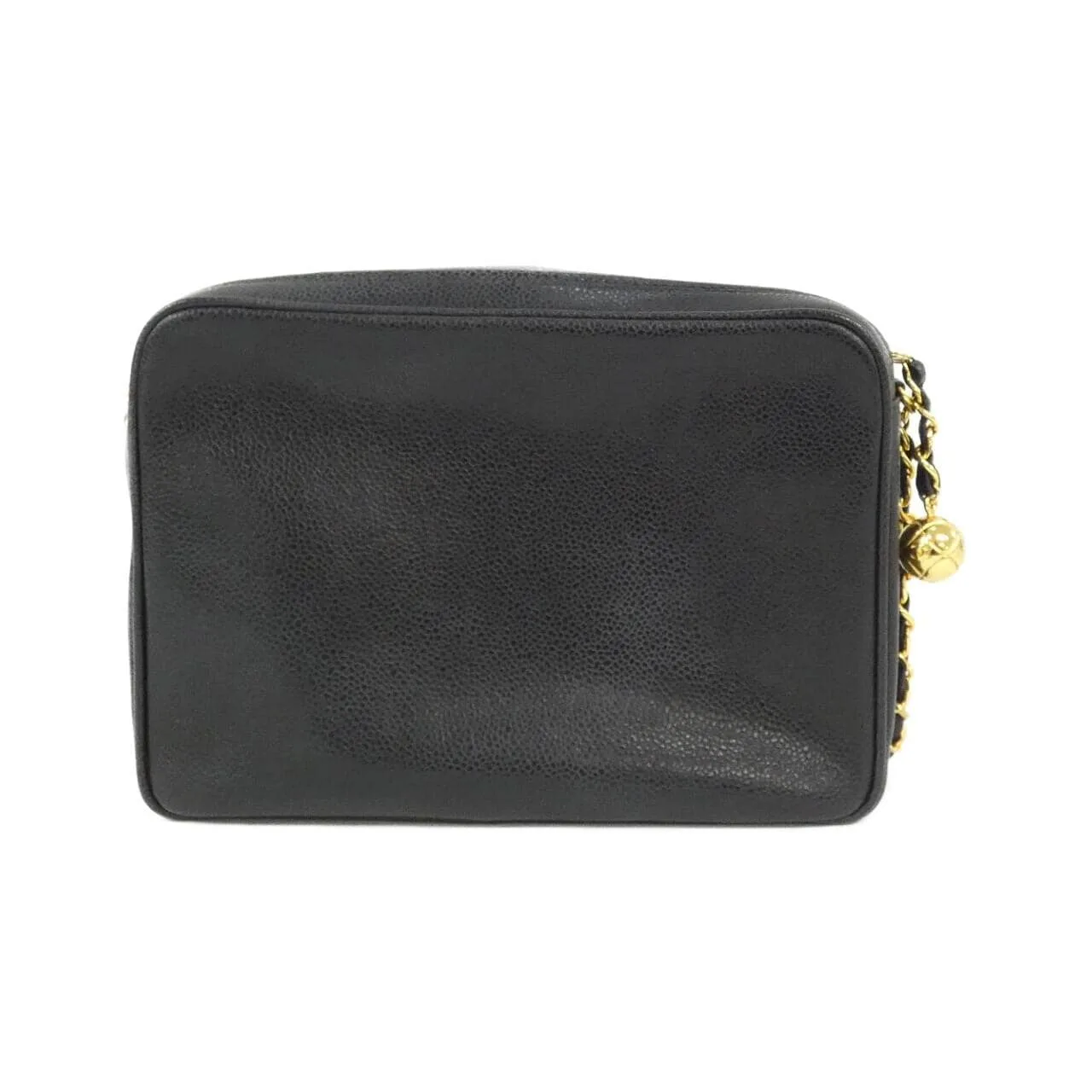 CHANEL Shoulder Caviar Leather 黑色 Caviar Leather 中古品A - 縮圖 2