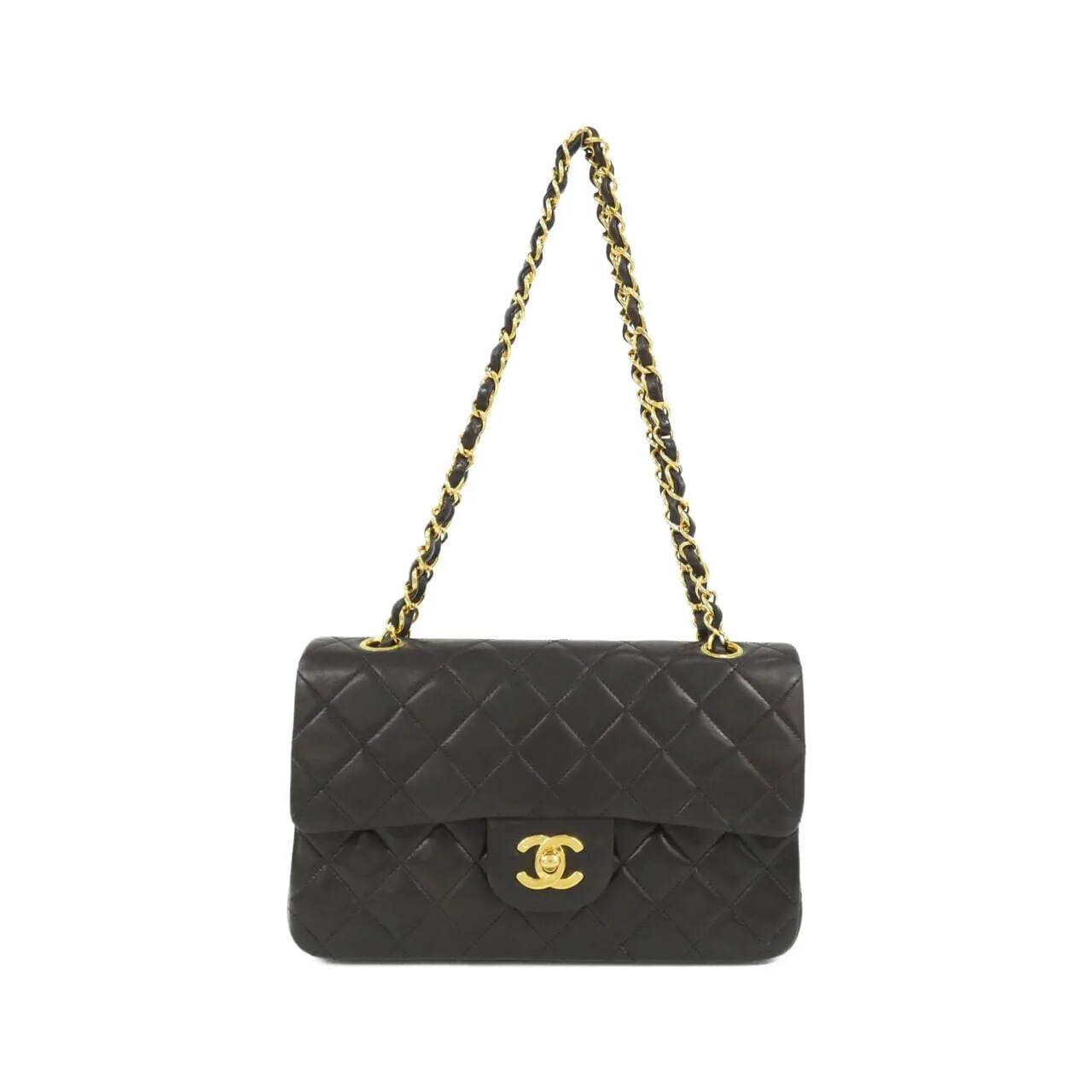 CHANEL Matelasse 1113 Shoulder Lambskin Black