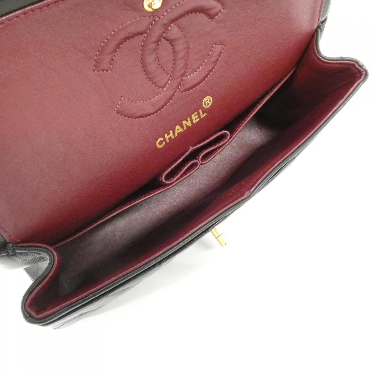 CHANEL Matelasse 1113 Shoulder Lambskin 黑色 羊皮 中古品A - 縮圖 9