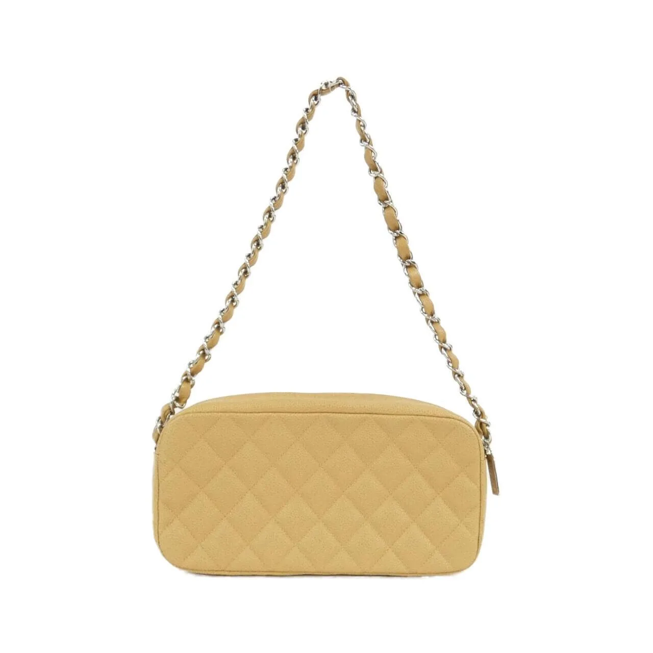 CHANEL Shoulder Caviar Leather 米色 Caviar Leather 中古品A - 縮圖 2