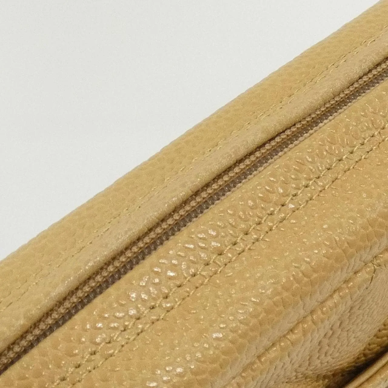 CHANEL Shoulder Caviar Leather 米色 Caviar Leather 中古品A - 縮圖 6