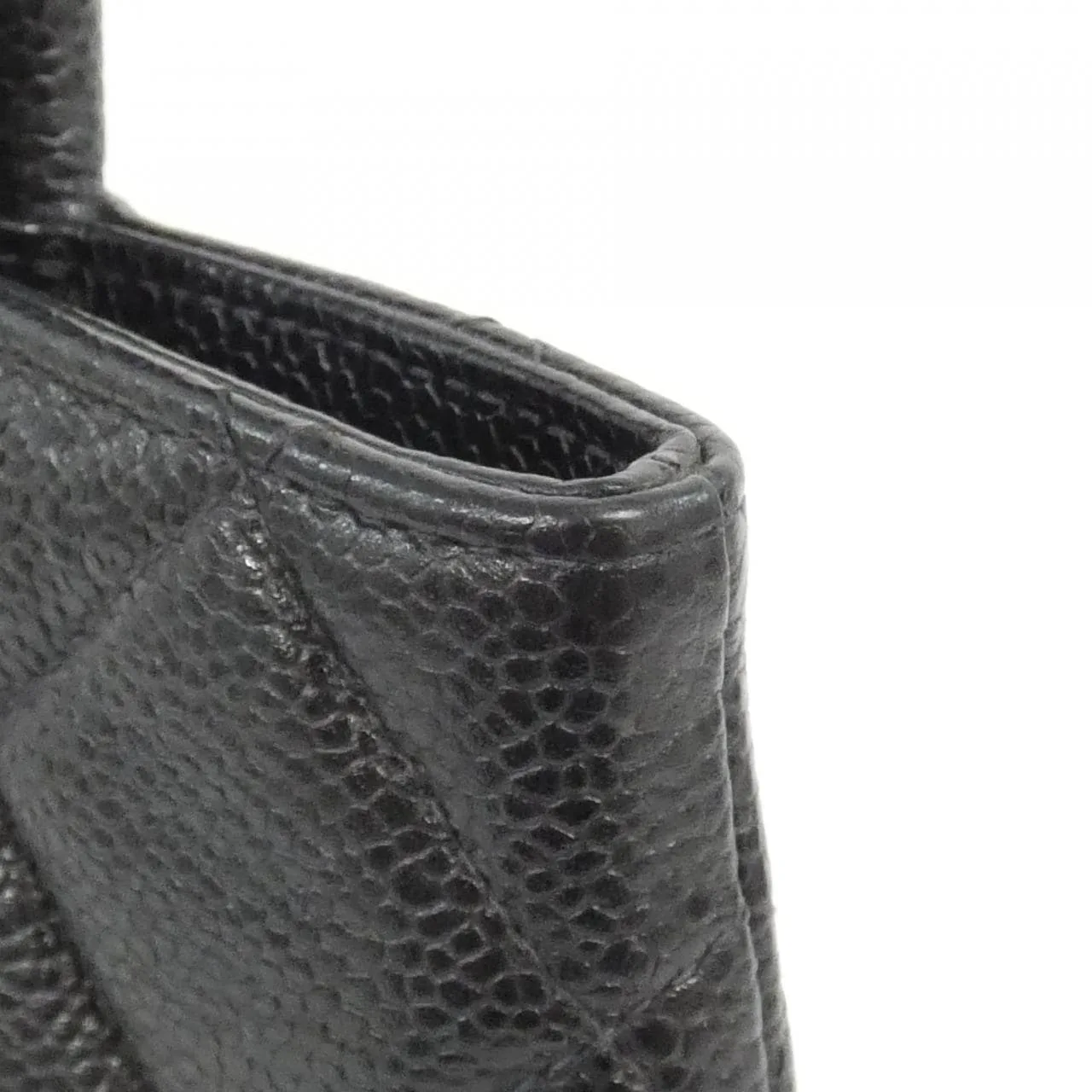 CHANEL Matelasse 1804 Handbag Grained Calfskin 黑色 荔枝紋牛皮 中古品A - 縮圖 6