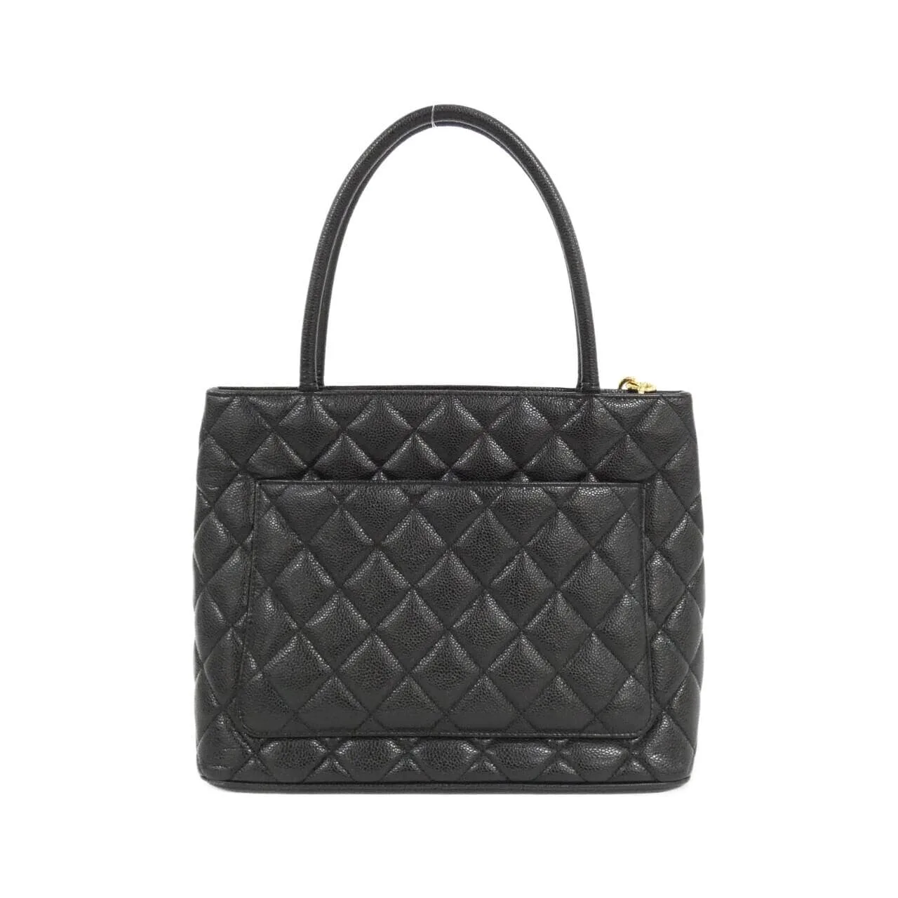 CHANEL Matelasse 1804 Handbag Grained Calfskin 黑色 荔枝紋牛皮 中古品A - 縮圖 2