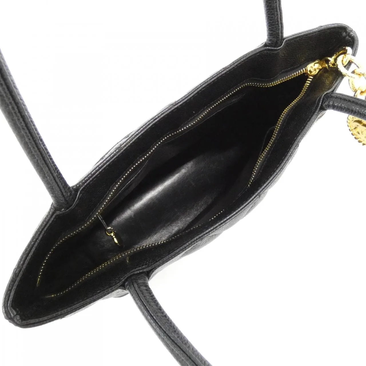 CHANEL Matelasse 1804 Handbag Grained Calfskin 黑色 荔枝紋牛皮 中古品A - 縮圖 8