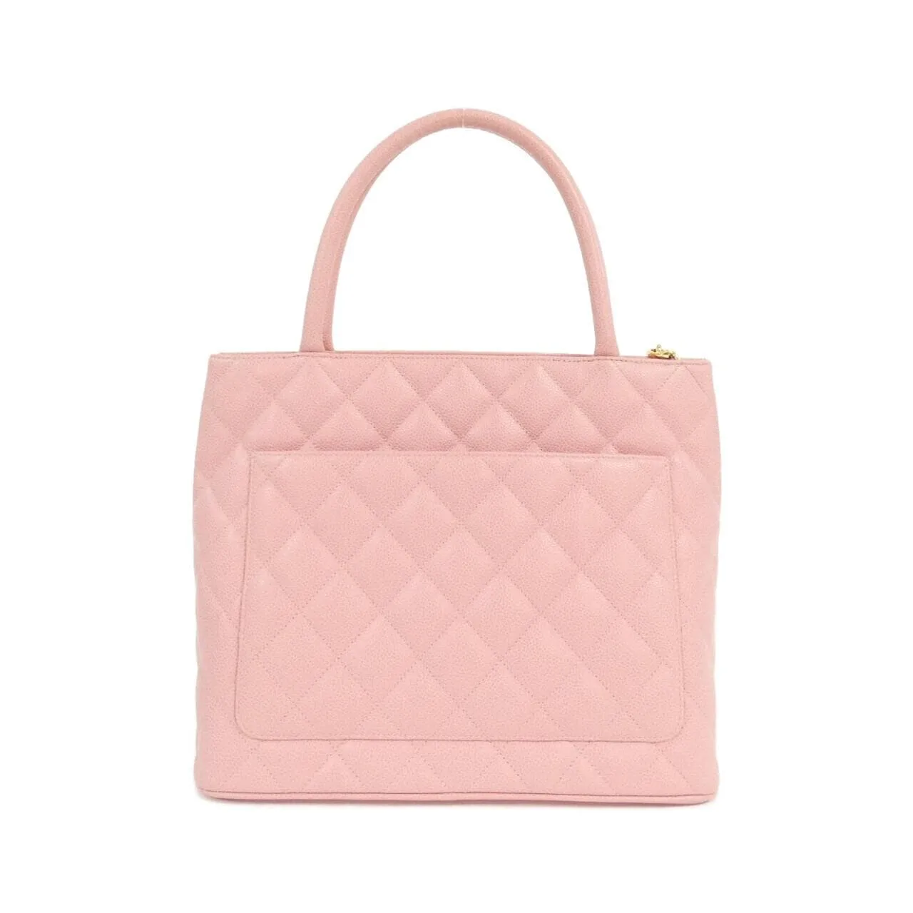 CHANEL Matelasse 1804 Handbag Grained Calfskin 粉色 荔枝紋牛皮 中古品A - 縮圖 2