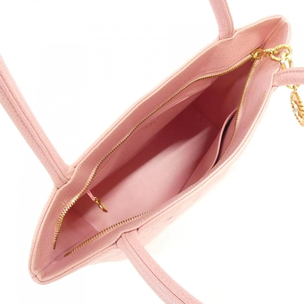 CHANEL Matelasse 1804 Handbag Grained Calfskin 粉色 荔枝紋牛皮 中古品A - 縮圖 7