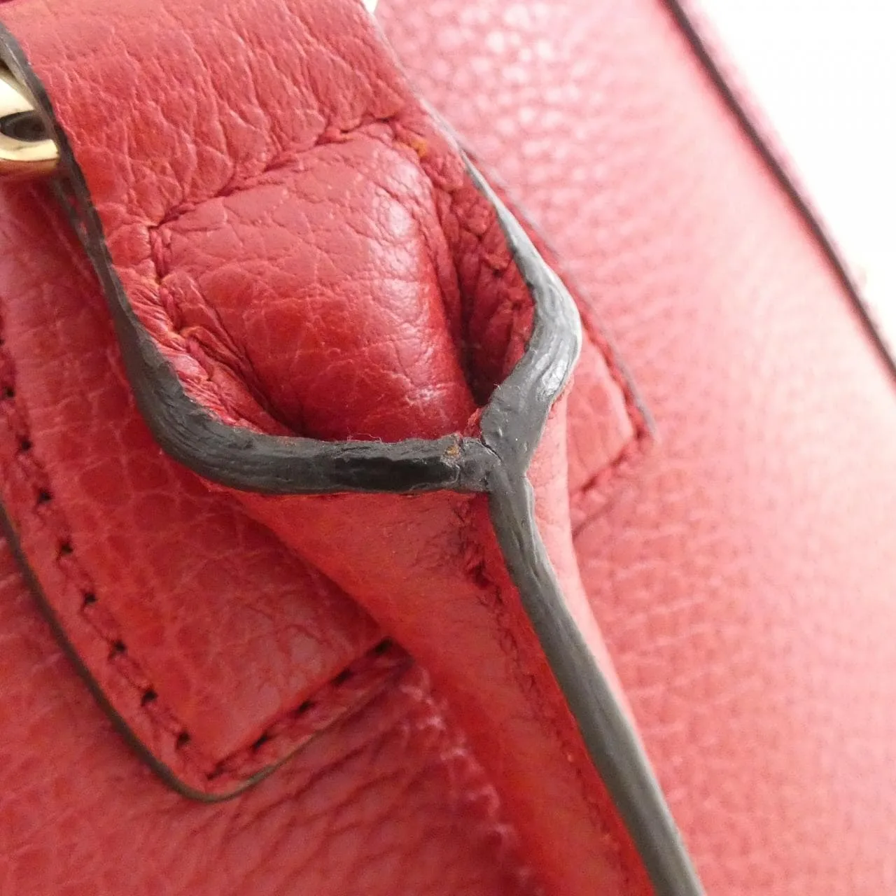 GUCCI GG Supreme 449662 CAO0G Handbag Leather Red Leather Rank A - Thumbnail 5