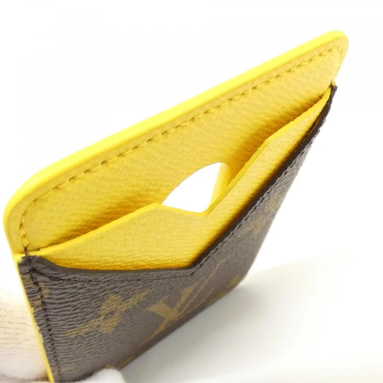 LOUIS VUITTON M25870 Card Case Monogram Yellow Monogram Rank A - Thumbnail 3