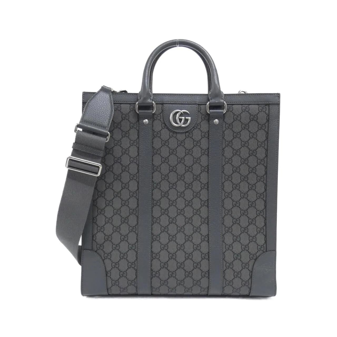 GUCCI 731793 UULHK Handbag Canvas Black