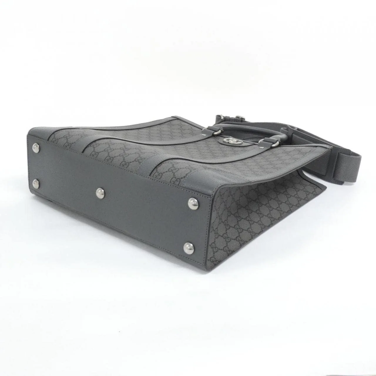 GUCCI 731793 UULHK Handbag Canvas Black Canvas Rank A - Thumbnail 3