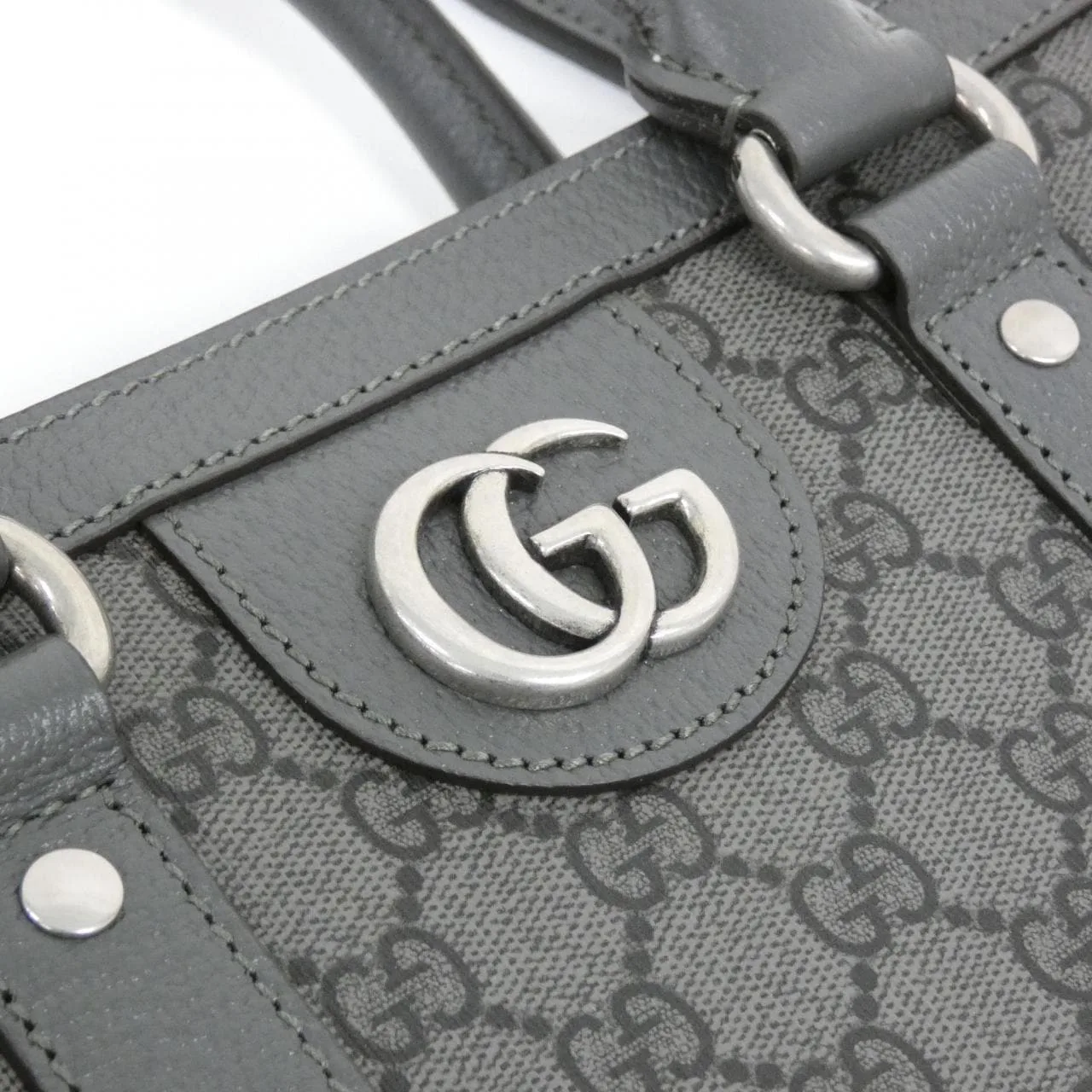 GUCCI 731793 UULHK Handbag Canvas Black Canvas Rank A - Thumbnail 5