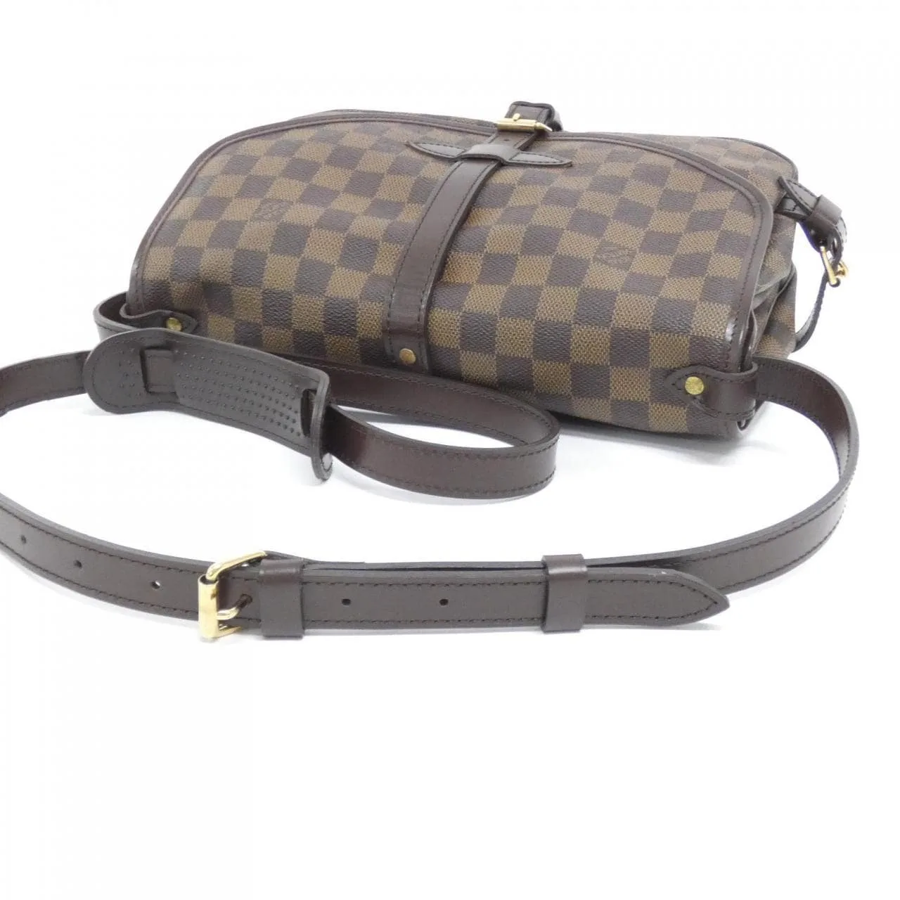LOUIS VUITTON Saumur N48081 Shoulder Damier 黑色 Damier 中古品A - 縮圖 7