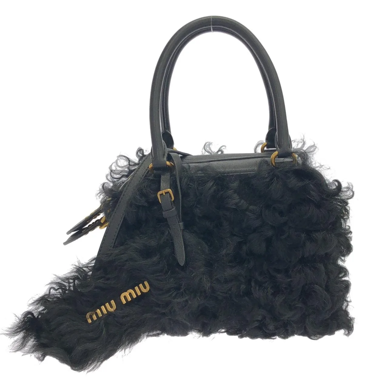 MIU MIU 5BB092 手提包 Black