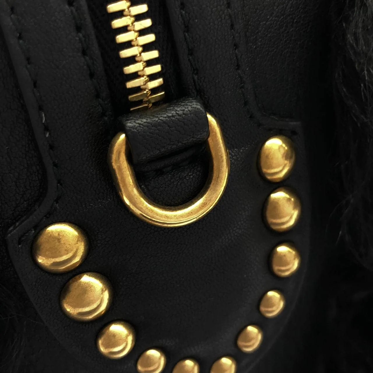 MIU MIU 5BB092 手提包 黑色 中古品A - 縮圖 3
