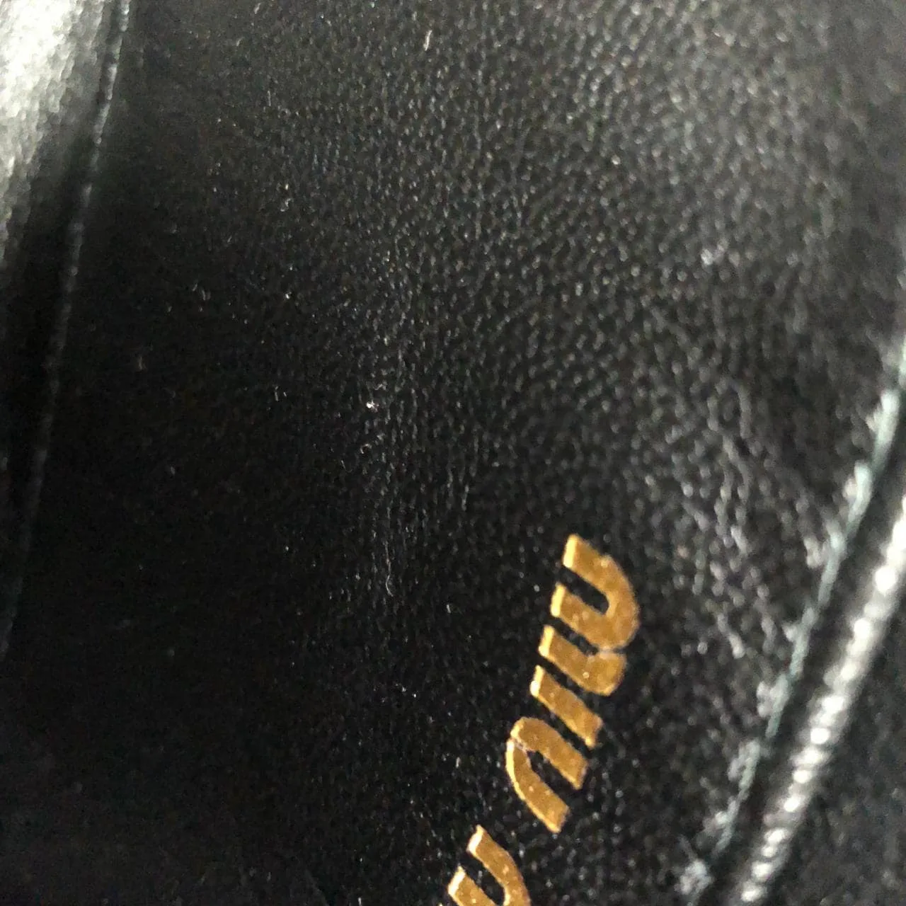 MIU MIU 5BB092 手提包 黑色 中古品A - 縮圖 7