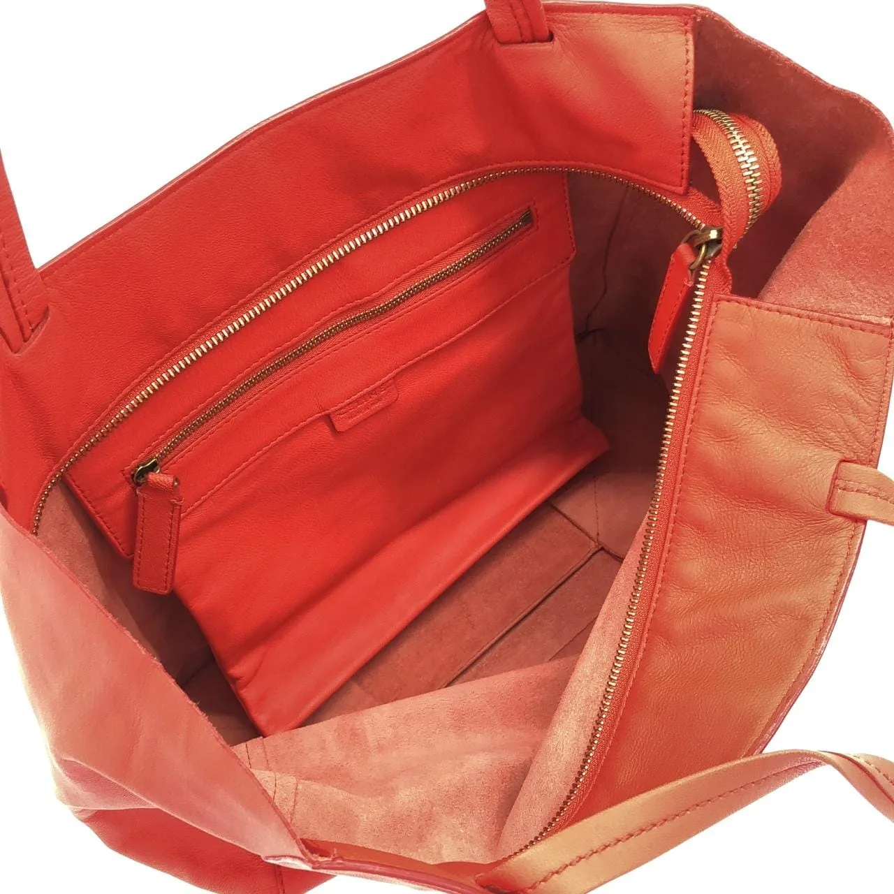 CELINE Cabas 169243DBT Handbag Lambskin Gold Lambskin Rank A - Thumbnail 9