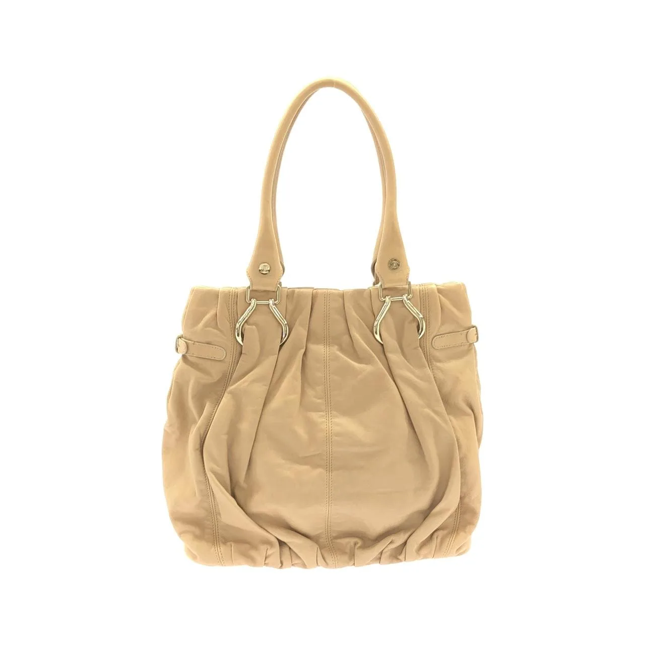 LOEWE 162373PAP Shoulder Lambskin Gold Lambskin Rank A - Thumbnail 2