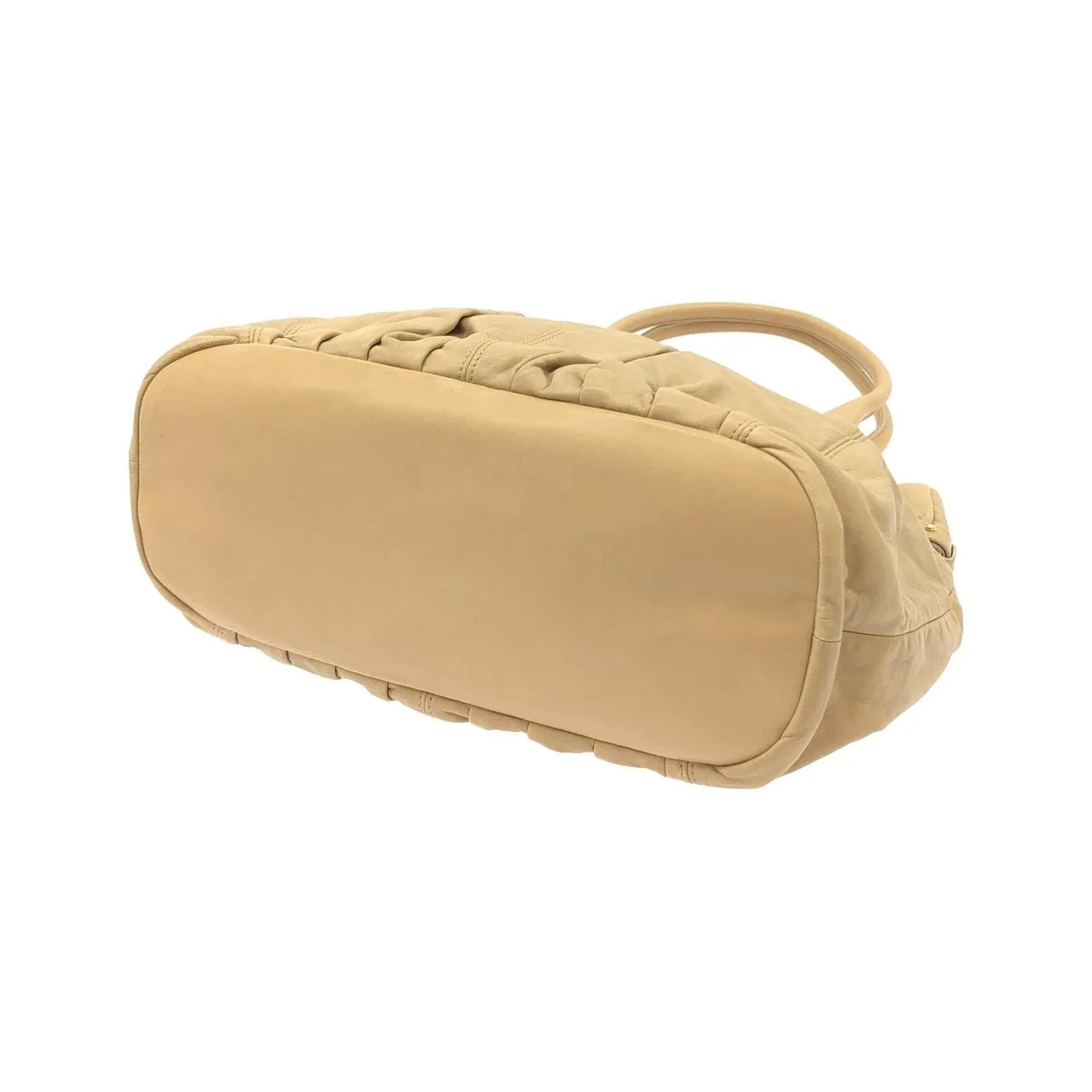 LOEWE 162373PAP Shoulder Lambskin Gold Lambskin Rank A - Thumbnail 3