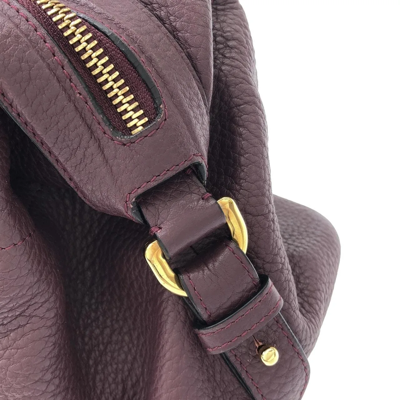 LOEWE 331 41 D85 Handbag Ostrich Purple Ostrich Rank A - Thumbnail 5