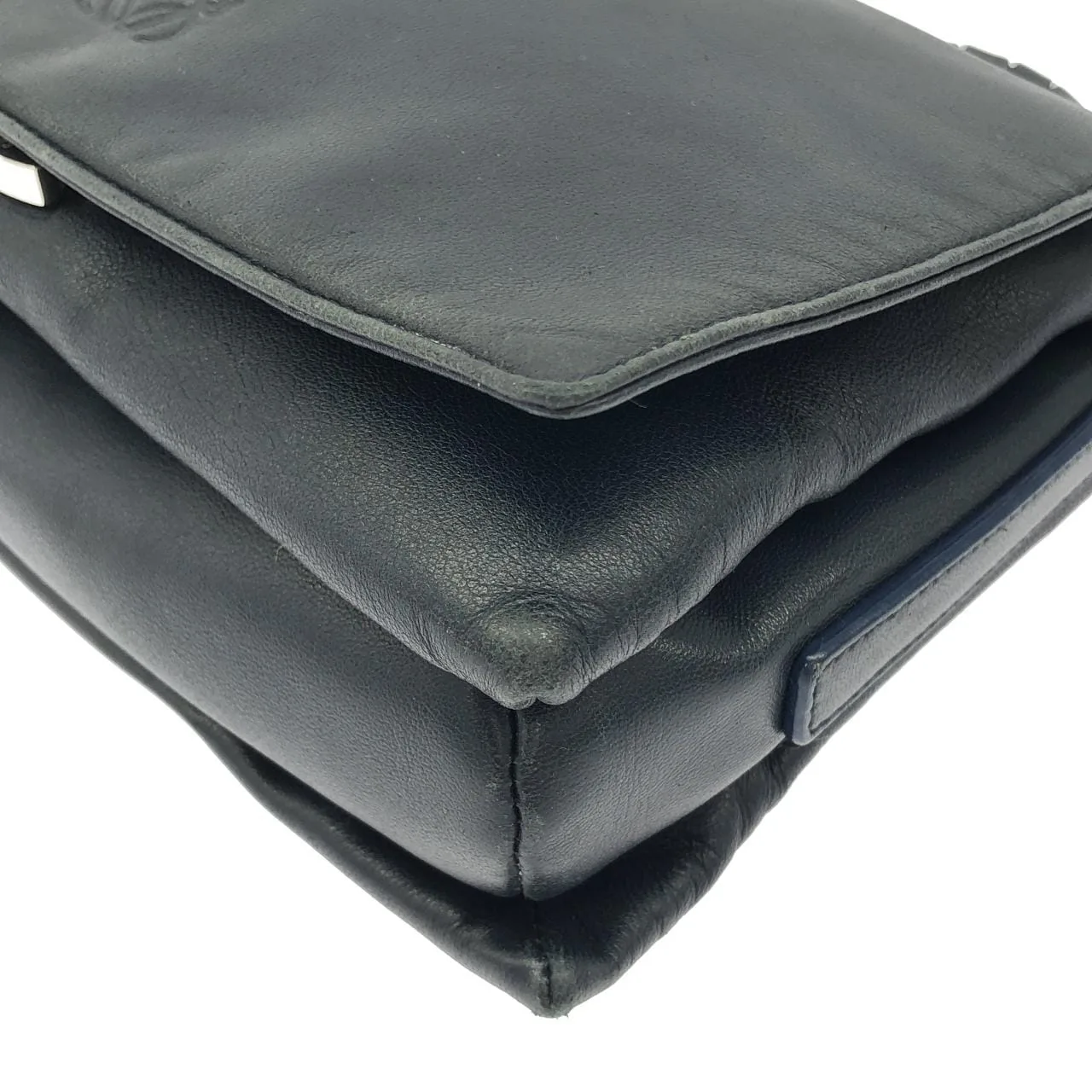 LOEWE 368 53 I28 Shoulder Lambskin Navy Lambskin Rank A - Thumbnail 3