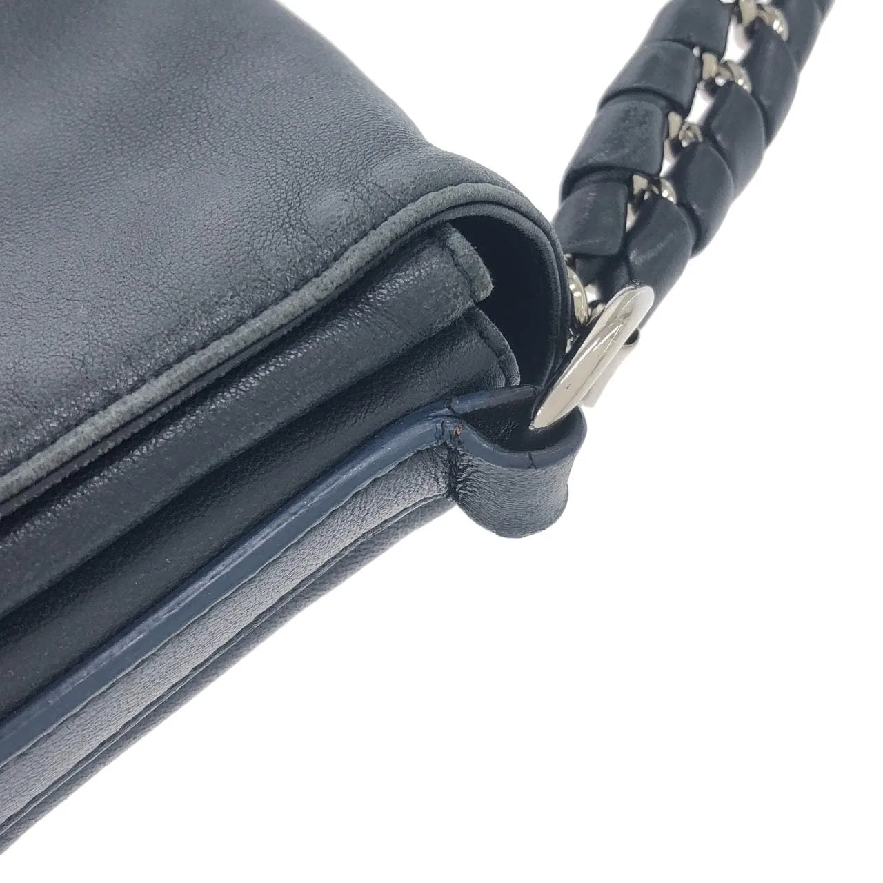 LOEWE 368 53 I28 Shoulder Lambskin Navy Lambskin Rank A - Thumbnail 5