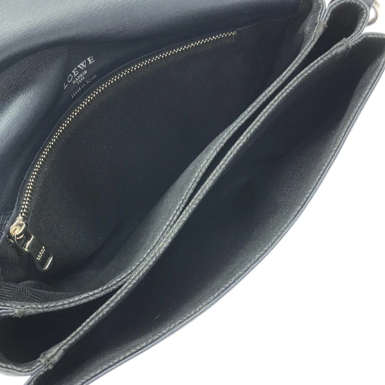 LOEWE 368 53 I28 Shoulder Lambskin Navy Lambskin Rank A - Thumbnail 8