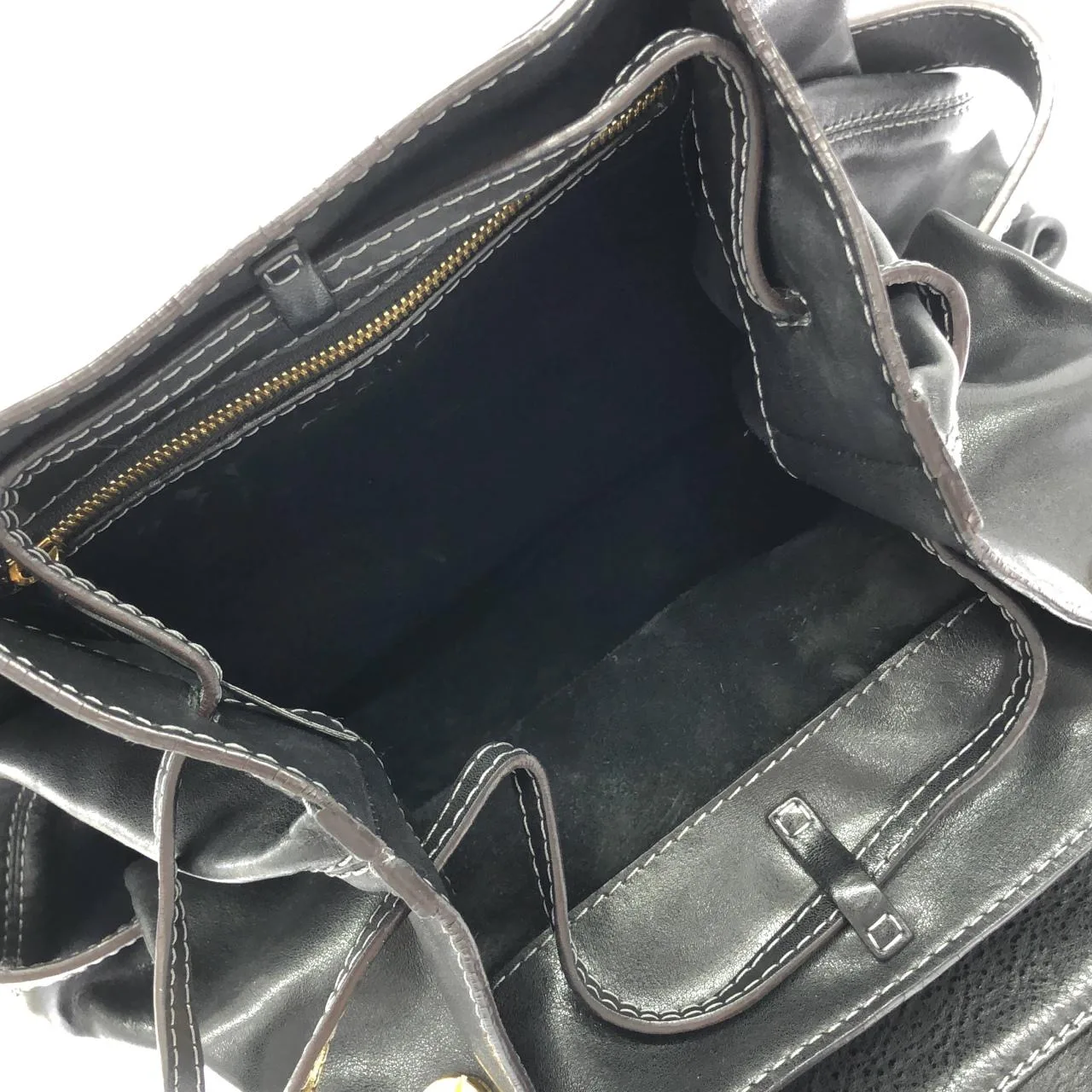 LOEWE Shoulder Leather Black Leather Rank A - Thumbnail 7