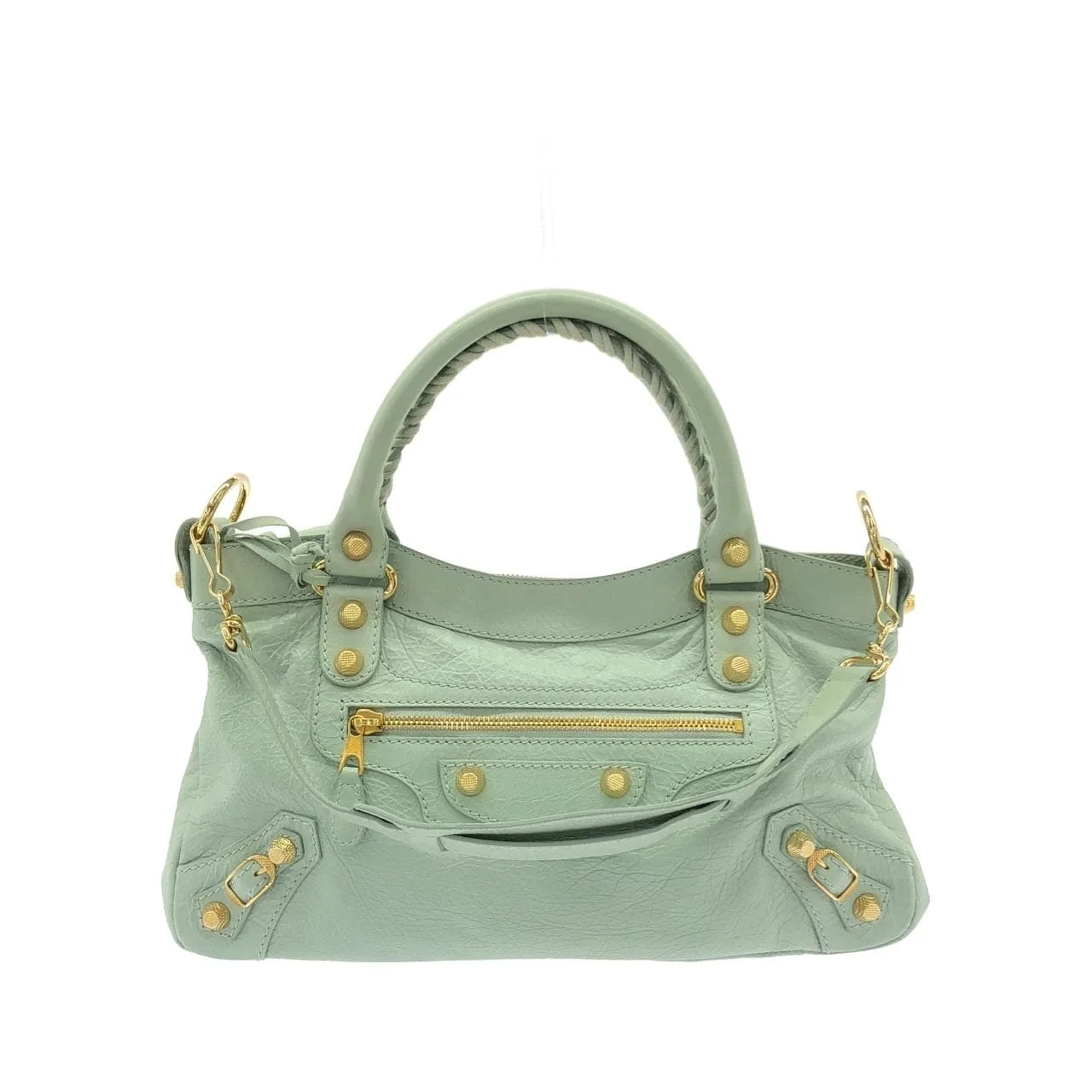 BALENCIAGA 285433 D94JG Handbag Lambskin Black