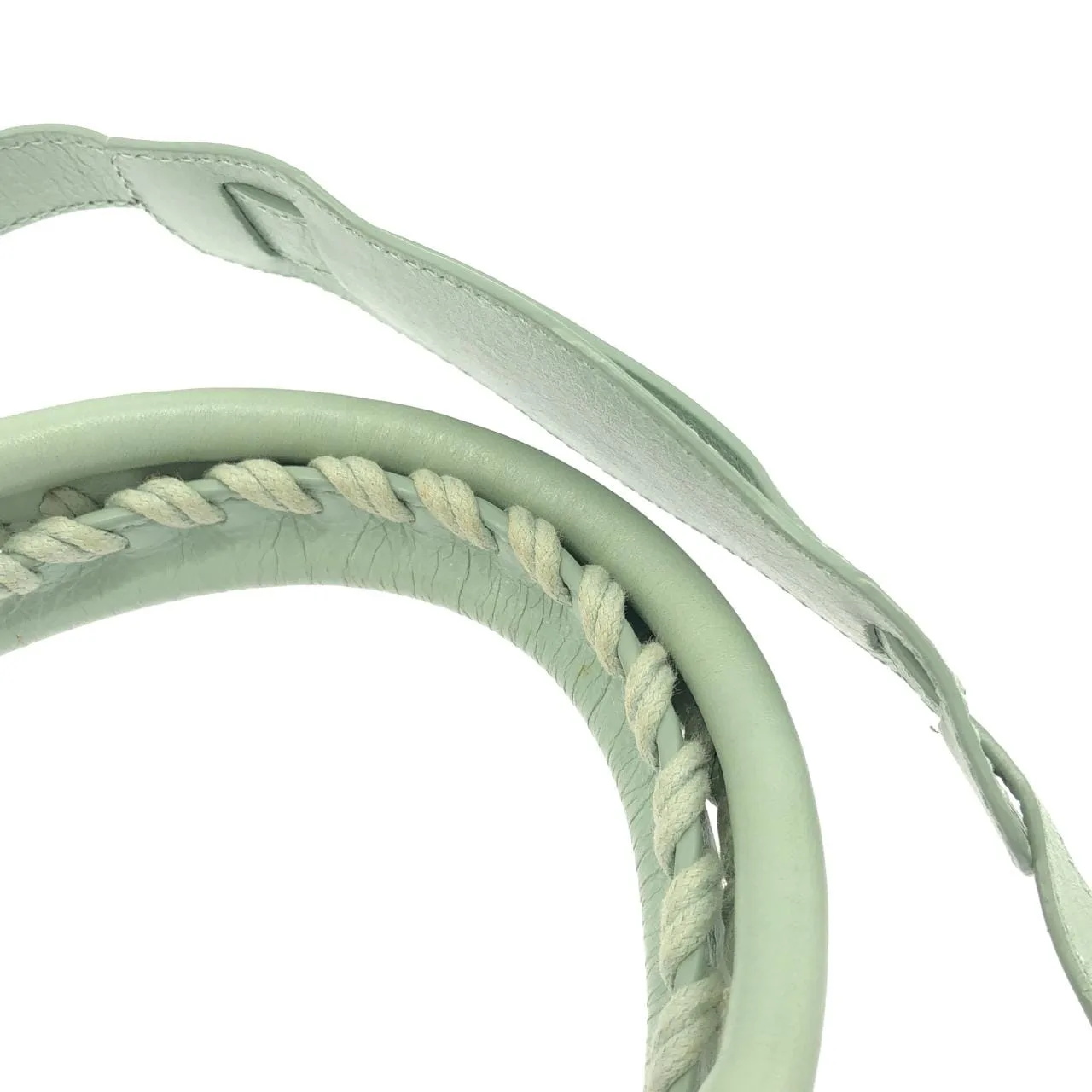 BALENCIAGA 285433 D94JG Handbag Lambskin 黑色 羊皮 中古品A - 縮圖 5