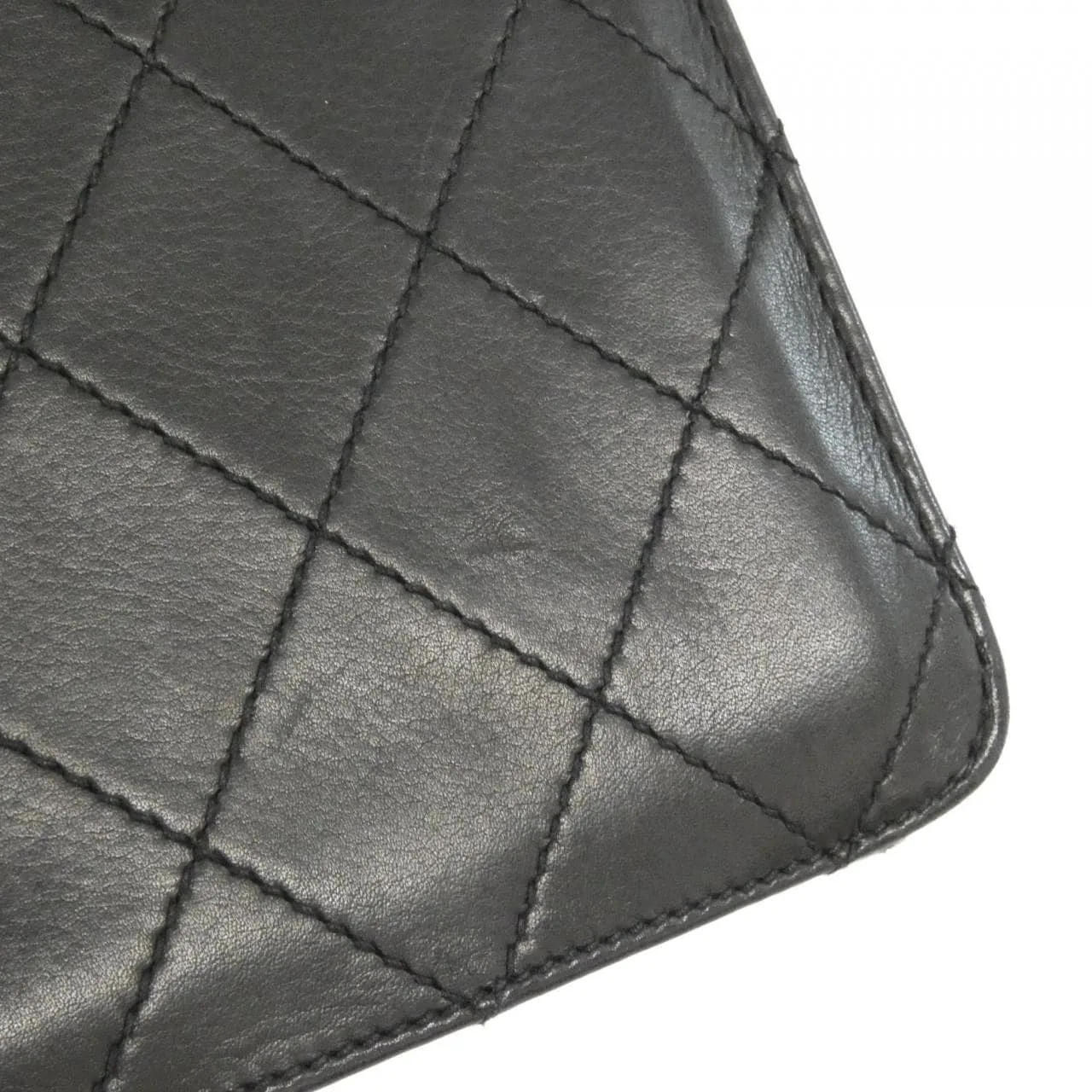 CHANEL 08873 Handbag Lambskin 黑色 羊皮 中古品A - 縮圖 4