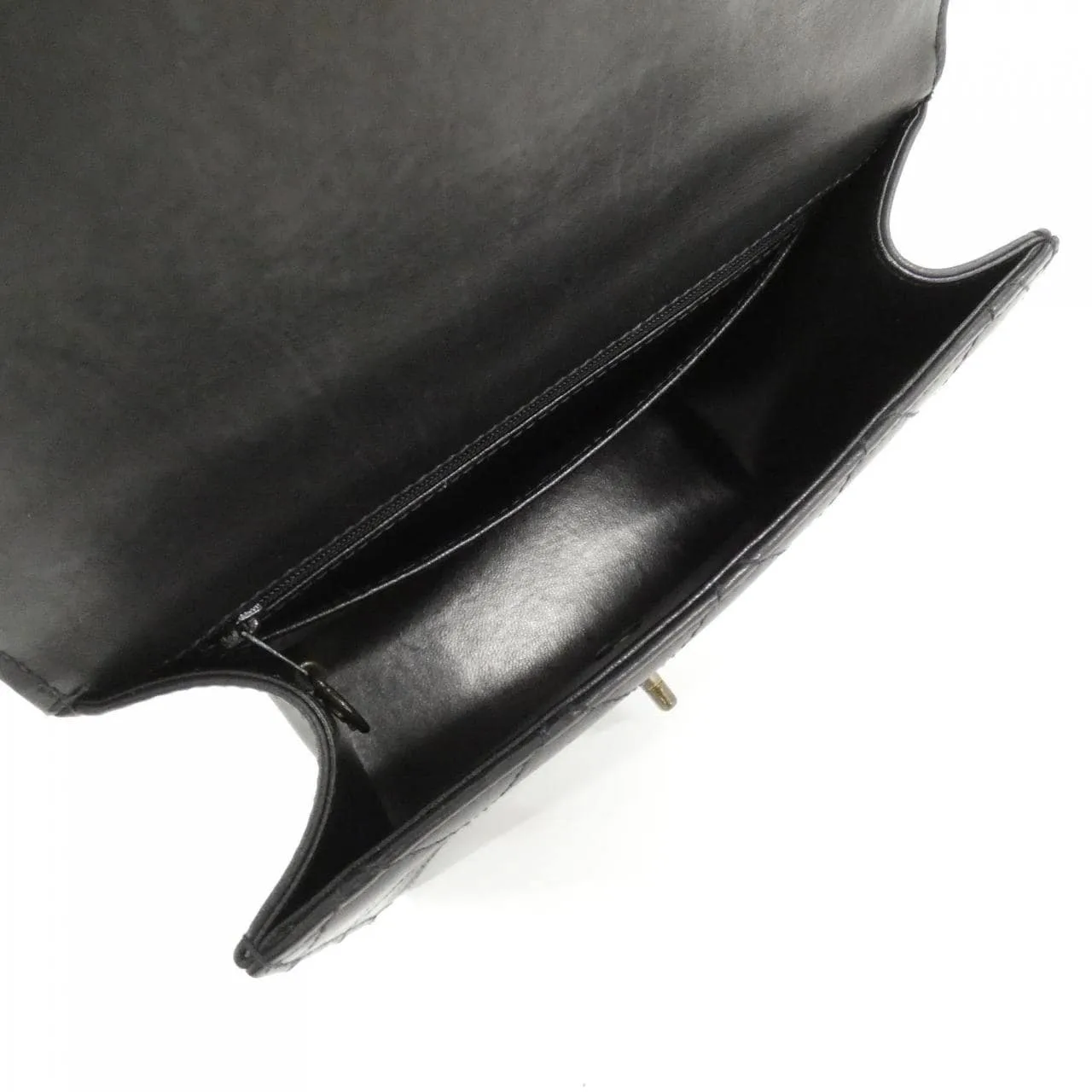 CHANEL 08873 Handbag Lambskin 黑色 羊皮 中古品A - 縮圖 9