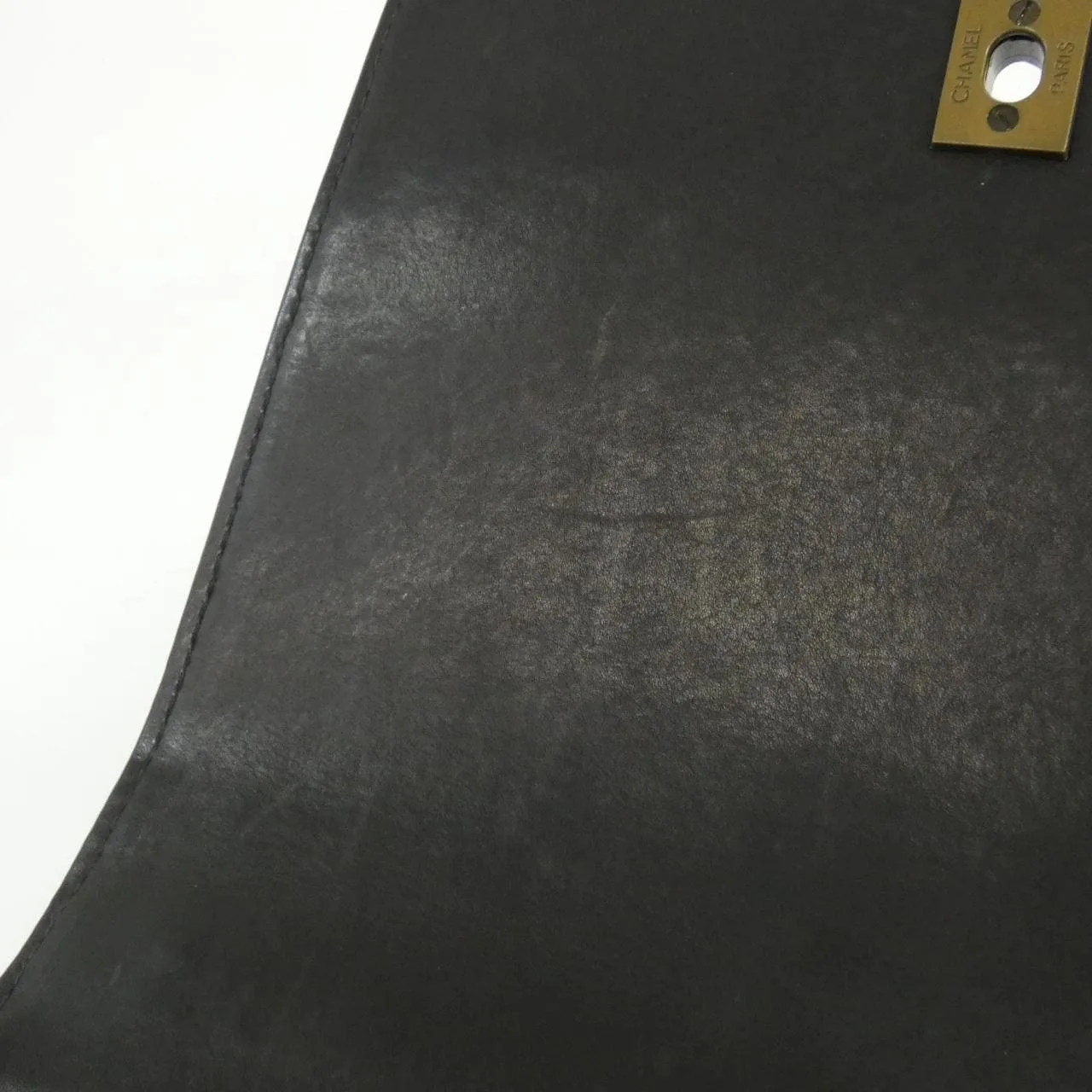 CHANEL 08873 Handbag Lambskin 黑色 羊皮 中古品A - 縮圖 10