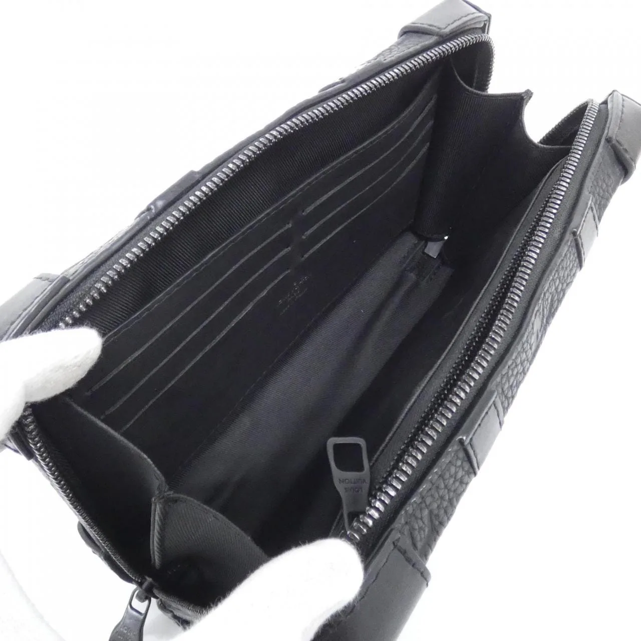 LOUIS VUITTON Soft Trunk M80224 Shoulder Monogram 黑色 Monogram 中古品A - 縮圖 9