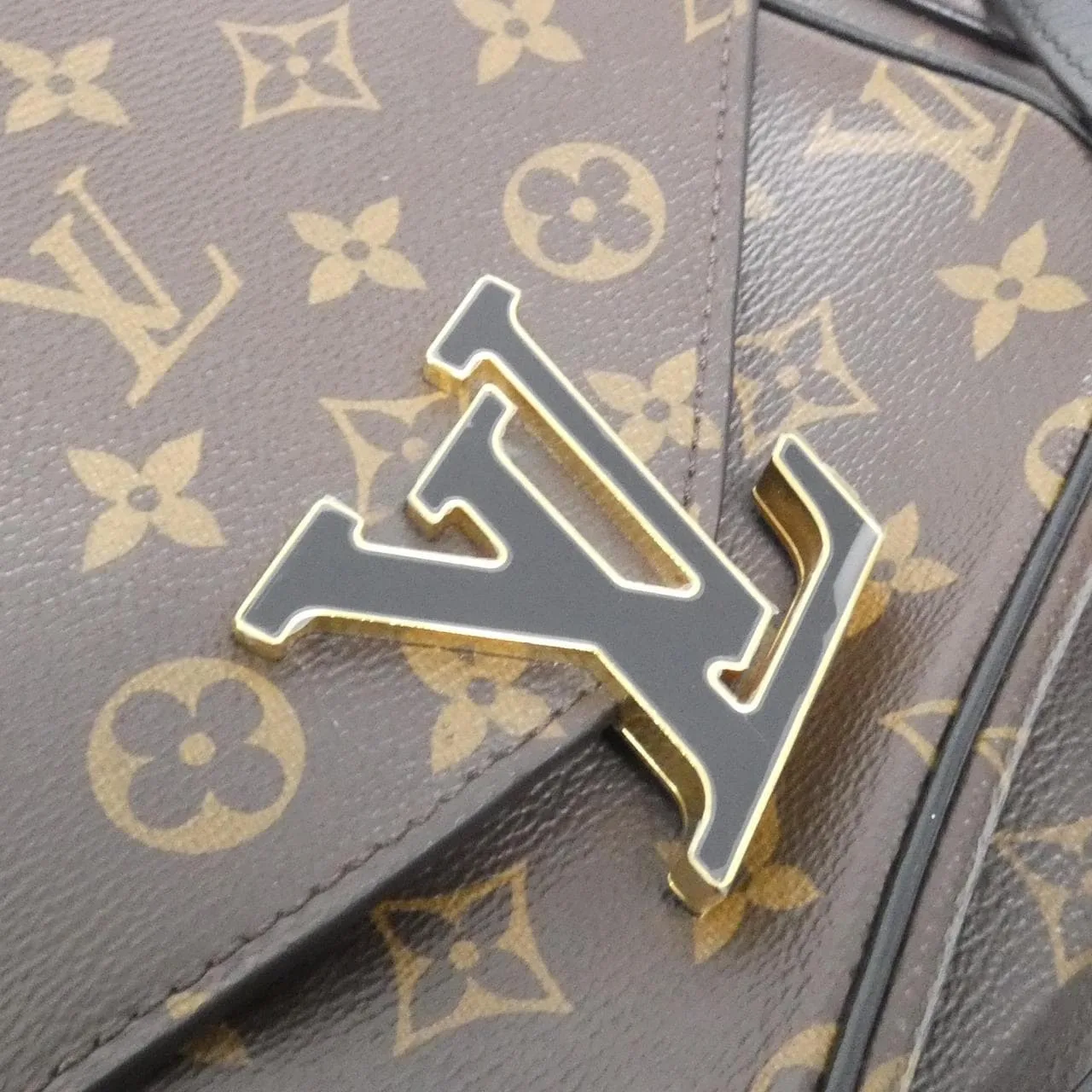 LOUIS VUITTON M45592 Shoulder Monogram 黑色 Monogram 中古品A - 縮圖 5