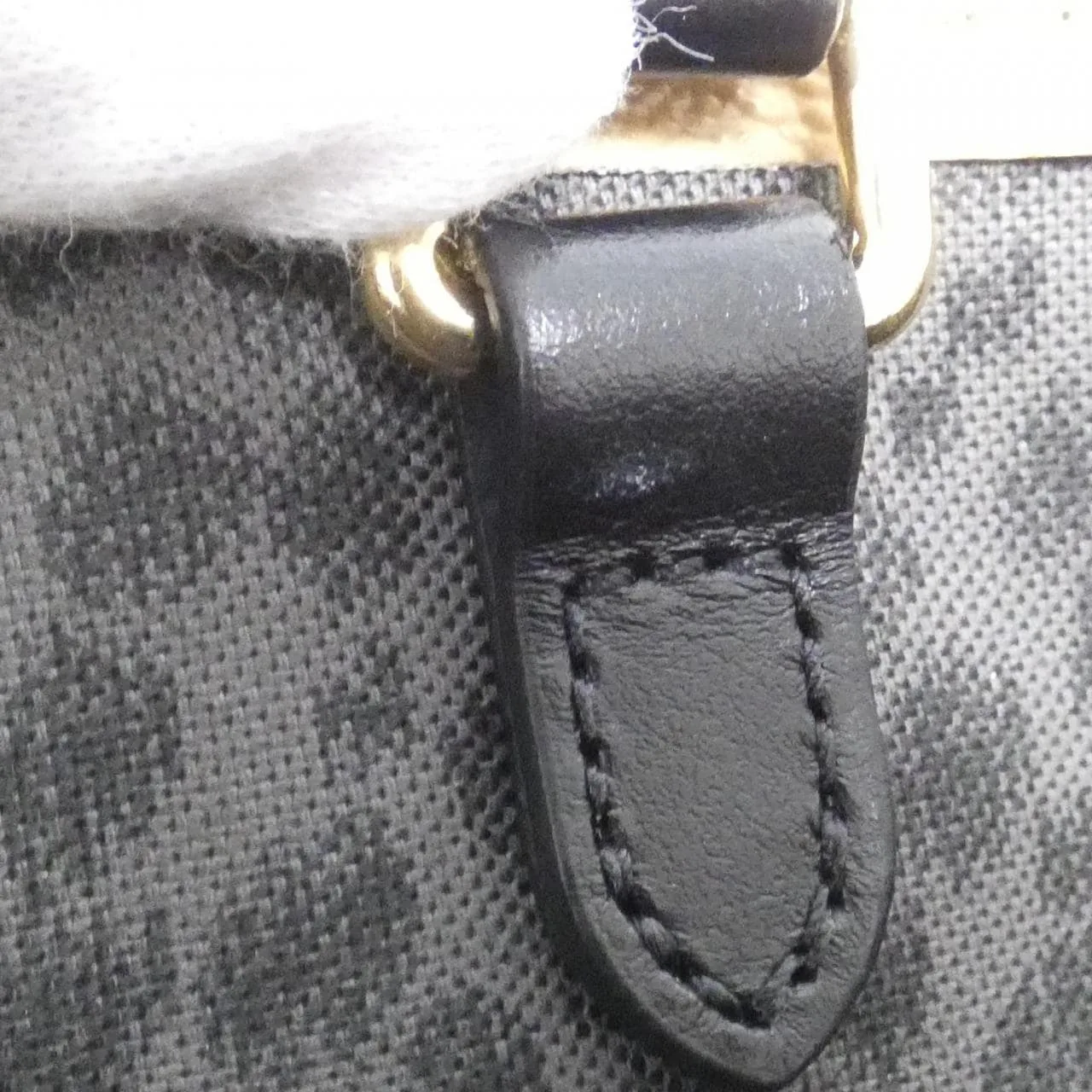 LOUIS VUITTON OnTheGo M45814 Handbag Canvas 黑色 帆布 中古品A - 縮圖 9