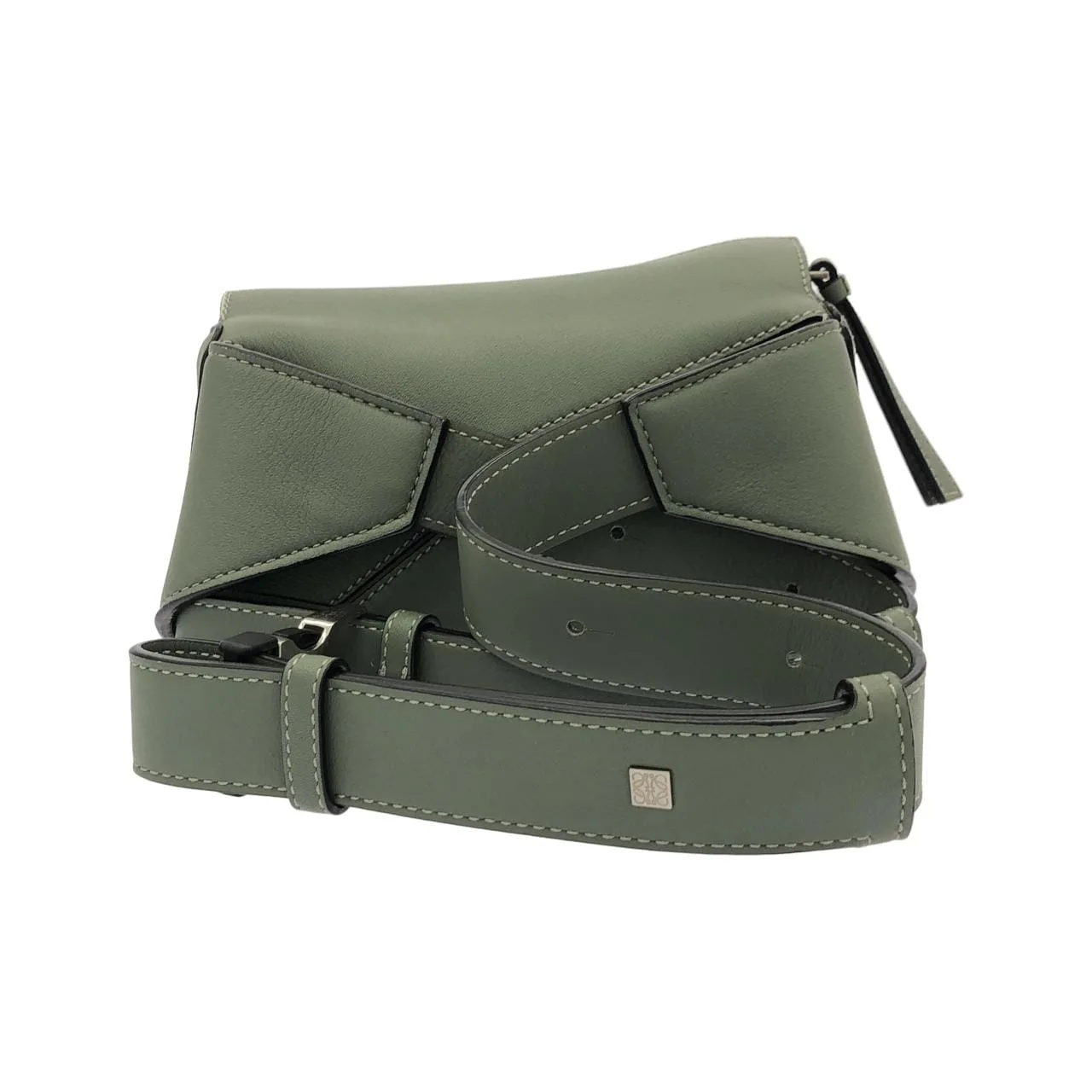 LOEWE Puzzle B510U89X02 Shoulder Silver Rank A - Thumbnail 2